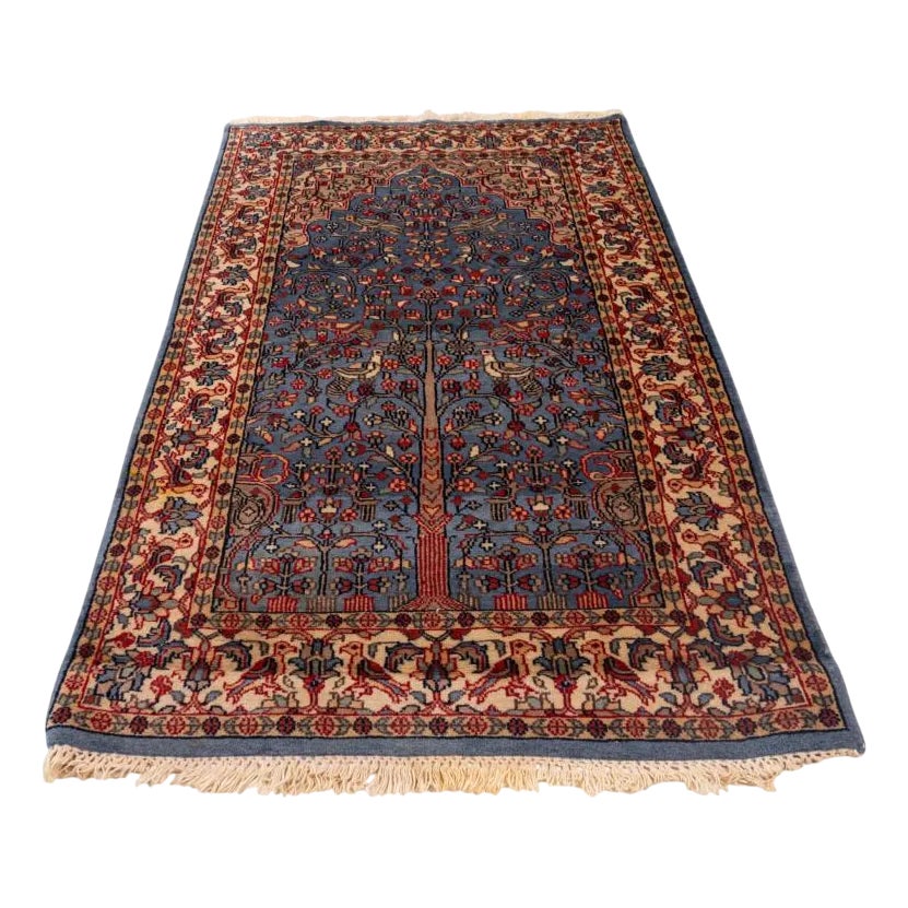Vintage Middle Eastern Rug with Tree of Life Motif | Chairish