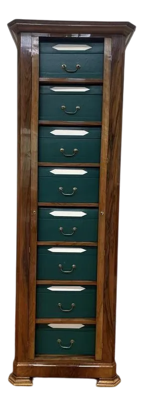 Louis Philippe Walnut Cartonnier