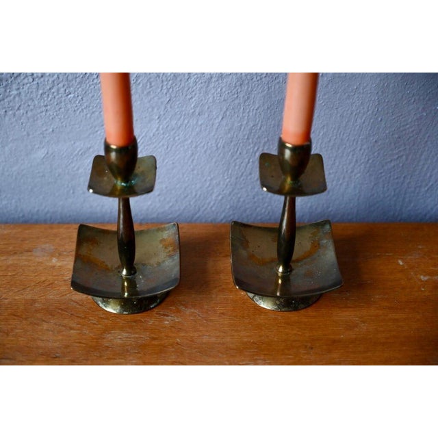 Vintage Danish Candlesticks from Dantorp Designs, 1960s, Set of 2 For Sale - Image 3 of 8