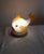 1990s Vintage Fish Table Lamp in Colored Glass & Beech from Joska-Kristall, 1990s For Sale - Image 5 of 9