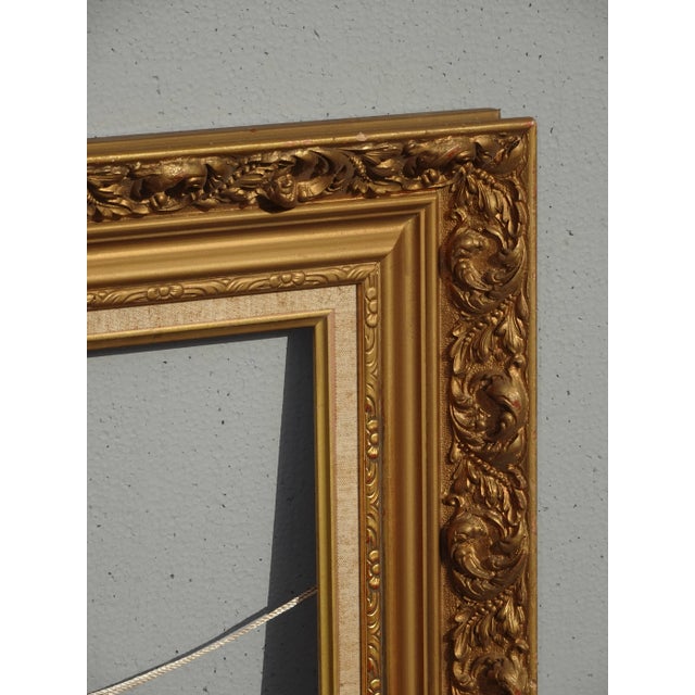 Vintage French Provincial Gold Wall Mantle Picture Frame #3 For Sale - Image 10 of 13