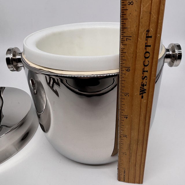 Mid 20th Century Mid-Century Modern Stainless Steel Ice Bucket by Hormel Corp For Sale - Image 9 of 10