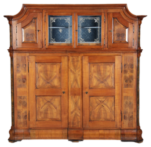 Antique Louis XVI Baroque Cabinet in Cherry, 1780s