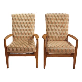 Mid-20th Century Pair of Parker-Knoll Arm Chairs For Sale