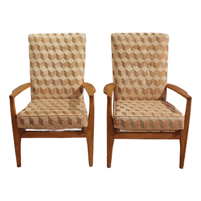 Mid-20th Century Pair of Parker-Knoll Arm Chairs For Sale