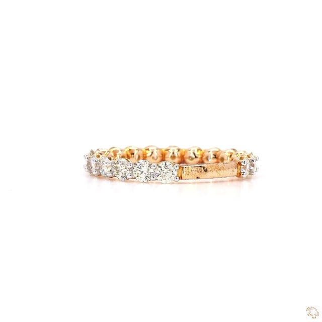 Early 21st Century 1.45 Carat Round Brilliant Cut Diamond Gold Ring, Size 6.5 For Sale - Image 5 of 9