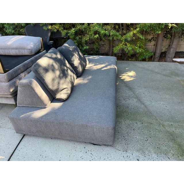 2000 - 2009 Eilersen Playground Modern Minimalist Gray Sofa With Wide Seating For Sale - Image 5 of 5