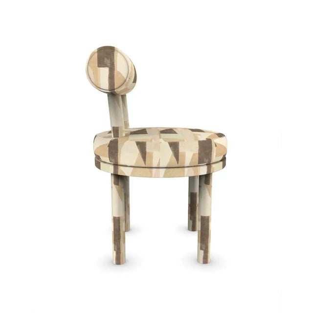 Contemporary Moca Chair in Silt Fabric by Studio Rig for Collector For Sale - Image 3 of 6