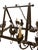 Farmhouse Vintage French Country Wrought Iron Rooster Chandelier With 6 Pot Hooks, 8-Light Hanging Fixture For Sale - Image 3 of 4