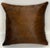 Reversible 16” X 16” Premium Brazilian Watusi Cowhide Pillow Cover – Sculptural Spine Composition - Handcrafted by Pablo Sota Designs. For Sale - Image 4 of 11