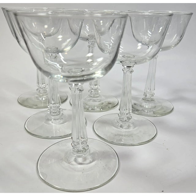 Mid 20th Century Mid-Century Cocktail Glasses- Set of 6 For Sale - Image 5 of 12
