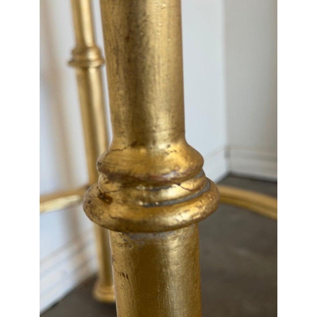 Neoclassical Italian Neoclassical Gilt Gueridon Side Table by Miamar Home For Sale - Image 3 of 10