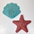1980s Vintage Coastal Boho Chic Wicker Clam Shell & Starfish Sculptural Wall Objects - A Pair. For Sale - Image 6 of 7
