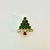 A lovely petite rhinestone Christmas Tree Brooch from the 1980s. It features stacks of dark green rhinestones encased in a...