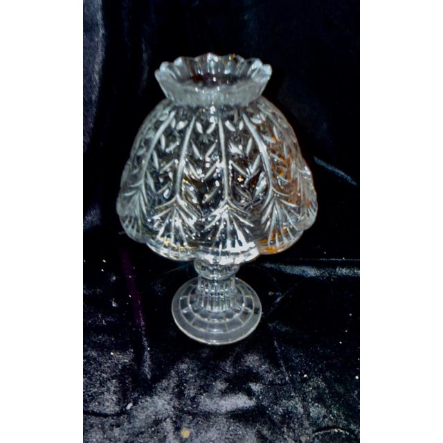 Transparent Mid 20th Century Crystal Fairy Lamp For Sale - Image 8 of 9