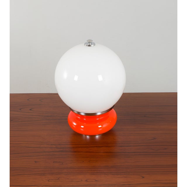 1970s Space Age Italian Murano Glass Table Lamp from AV Mazzega, Italy, 1970s For Sale - Image 5 of 12