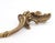 Metal Pair of Vintage 5.625 In. French Provincial Brass Drawer Pulls For Sale - Image 7 of 8