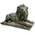 Verdigris Grand Scale Vintage Continental European Patinated Bronze Recumbent Lions - Pair For Sale - Image 8 of 18