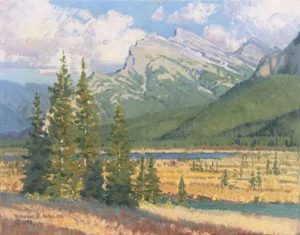 'Mt. Rundle, Canada' by Wayne Wolfe, 1979, Alberta, Prix De West, National Academy of Western Art