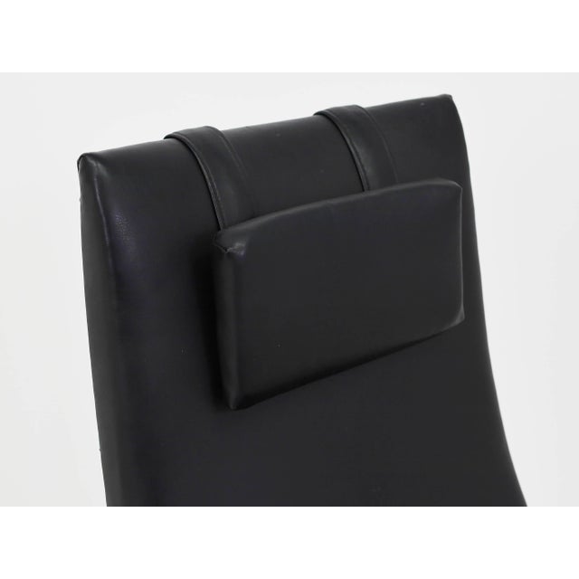 Ruster Lounge Chair by Yngve Ekström in Black Leather, Sweden, 1956 For Sale - Image 11 of 13