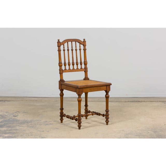Late 19th Century French Louis XIII Style Dining Chairs W/ Cane Seats - Set of 6 For Sale In New York - Image 6 of 18