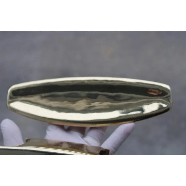 Metal Italian Handles in Brass, 1950s, Set of 2 For Sale - Image 7 of 12