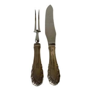 1920s Georg Jensen Sterling Carving Set- a Pair