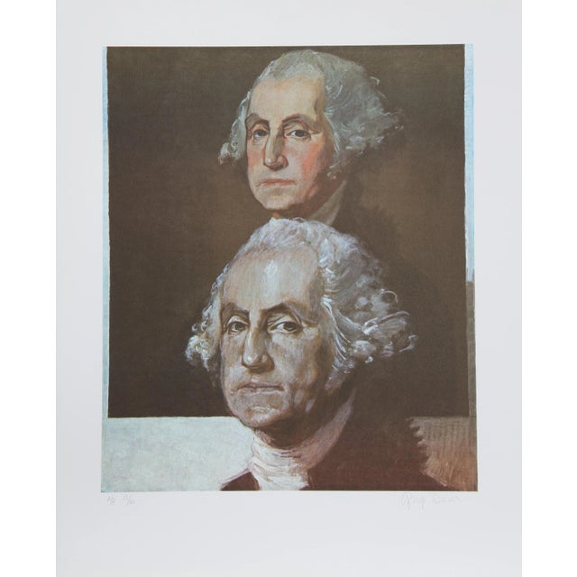 Modern George Deem, George Washington, George Washington, Lithograph For Sale - Image 3 of 3
