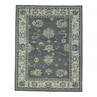 Turkish Oushak Rug 4'2" x 5'2" #17160 For Sale