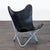 2000 - 2009 Butterfly Lounge Chair With Leather Seat and Metal Frame For Sale - Image 5 of 8