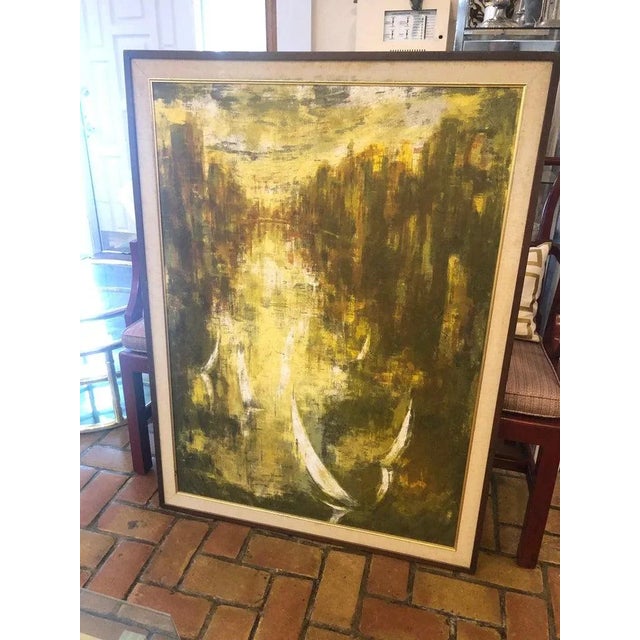 Very Large Signed Vintage Seriagraph by Dietrich Grunewald For Sale - Image 4 of 12
