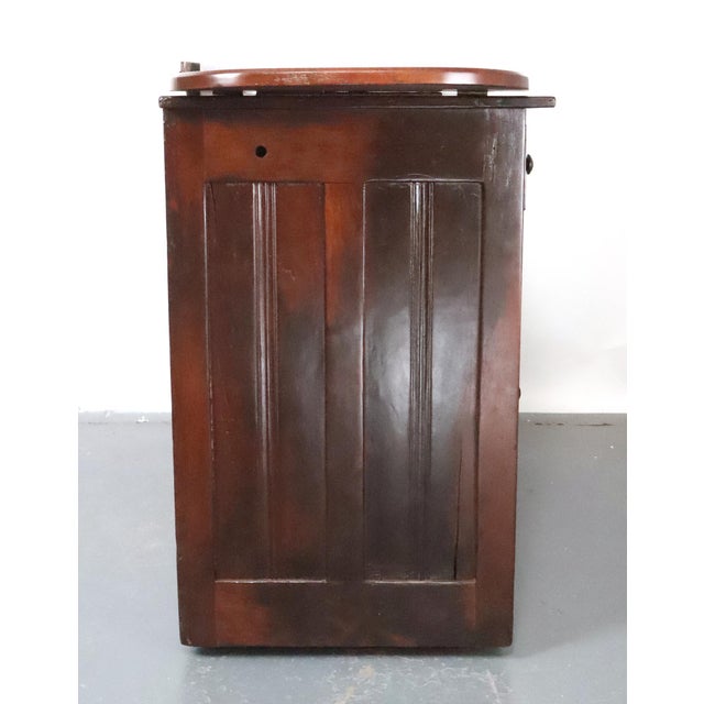 Antique Roll Top Watchmaker's Workbench on Casters For Sale - Image 10 of 15