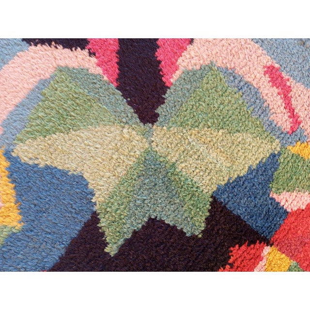 Vintage Flowers and Space Rug, Italy, 1980s For Sale - Image 11 of 18