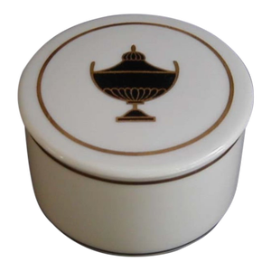 Richard Ginori Impero Black Round Porcelain Box