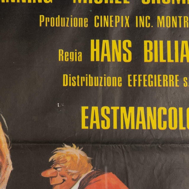 Vintage Italian Film Poster for the Warm Bed of the Virgin, 1974 For Sale - Image 14 of 17