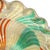 Mid 20th Century Vintage Murano Mosaic Green White Orange Stripes Gold Flecks Italian Art Glass Seashell Dish Bowl For Sale - Image 5 of 6