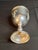 1990s Vintage Israeli Sterling Silver Kiddush Cup Grape Cluster Goblet Gold Wash 114g For Sale - Image 5 of 15