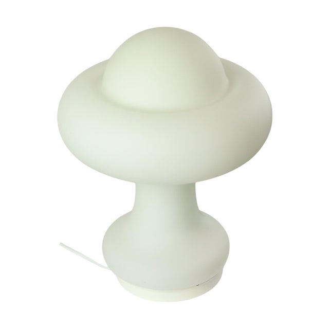 1960s Mushroom Table Lamp in Frosted Glass from Peill & Putzler, 1960s For Sale - Image 5 of 13