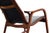 1960s Lamino Chair in Original Black Vinyl Upholstery by Yngve Ekström for Swedese, Sweden For Sale - Image 5 of 8