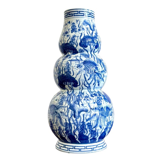 Vintage Asian Maitland-Smith Glazed Ceramic Vase For Sale