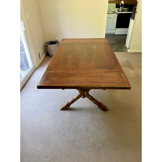 1960s Original Temple Stuart Rockingham Maple ColonialStyle Dining