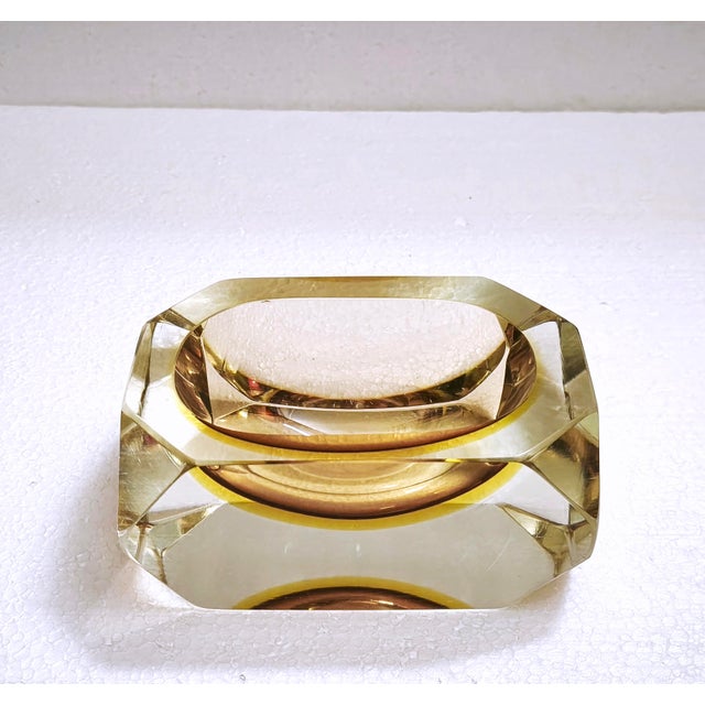 Vintage Murano Sommerso Glass Ashtray by Bucella Cristalli, 1960s For Sale - Image 16 of 18