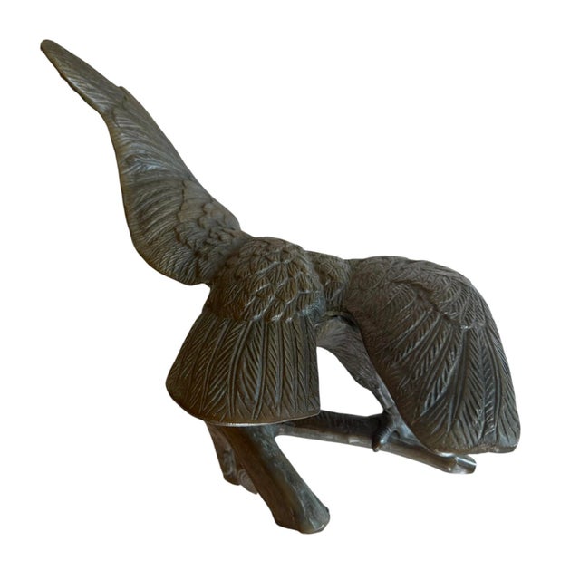American Antique Solid Brass Eagle Statue For Sale - Image 3 of 9