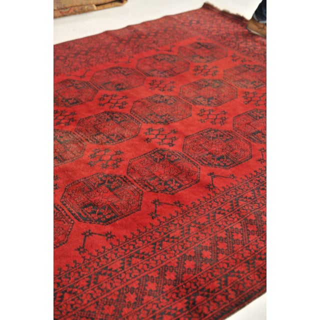 Vintage Ersari Elephant, Camel & Bird Tracks Rug 8 x 10.6 For Sale - Image 10 of 12