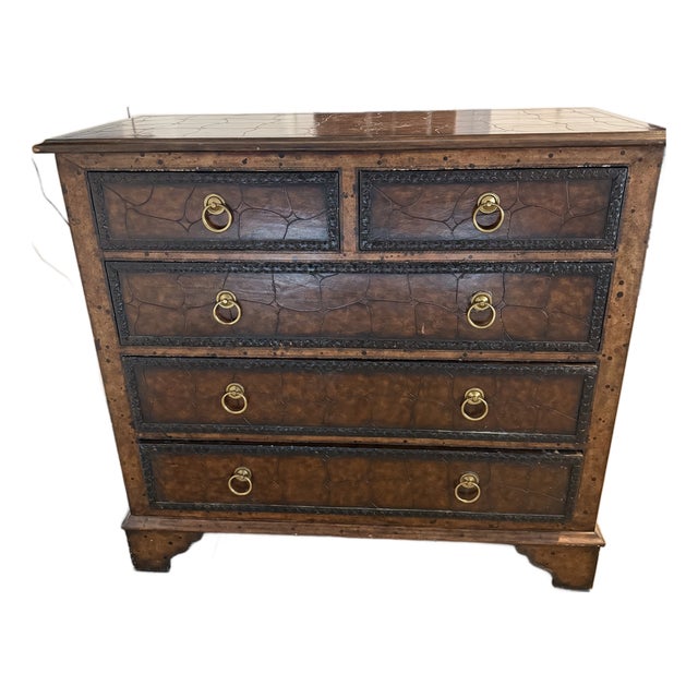 Maitland- Smith 5 Drawer Bachelors Chest For Sale