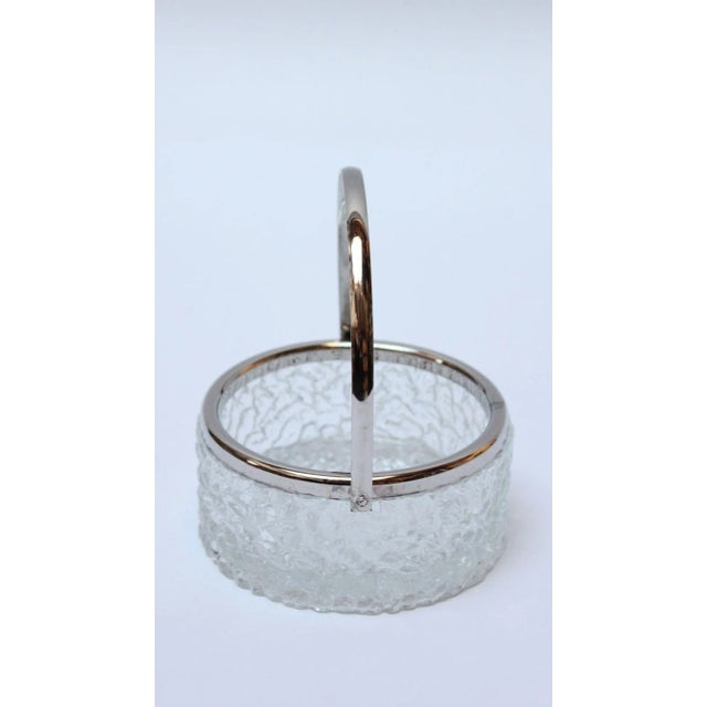 1940s Art Deco Crystal and Silverplate Bon Bon Dish For Sale In New York - Image 6 of 11