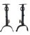Antique Ramshead, European Wrought Iron Andirons. A Pair For Sale - Image 12 of 12