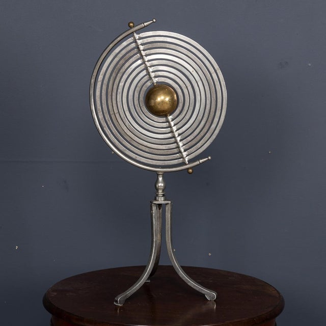 Steel and Brass Copernican Armillary Sphere, 1930s For Sale - Image 16 of 18