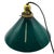 Art Deco 1920s Art Deco Banker/Poker Brass Hanging Ceiling Light W/ 10" Green Glass Shade For Sale - Image 3 of 13