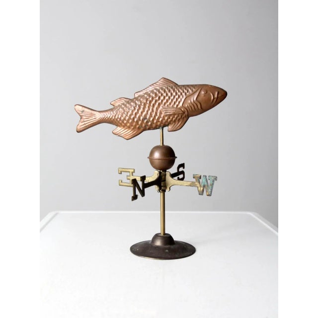Vintage Copper Fish Weathervane For Sale - Image 11 of 11